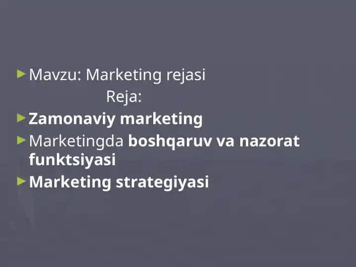 Marketing rejasi