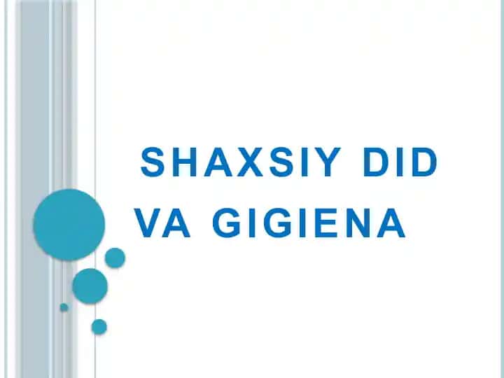 Shaxsiy gigiena