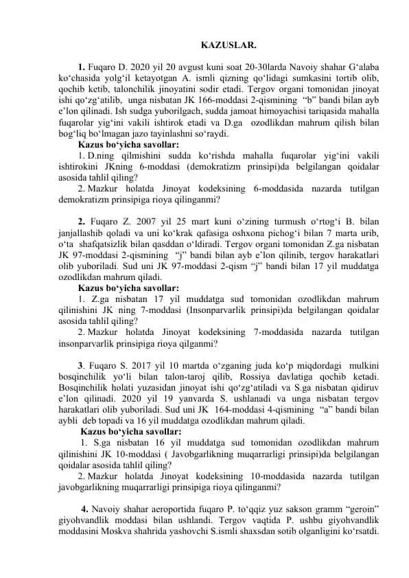 Kazuslar