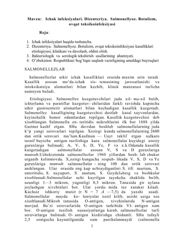 Salmonellezlar