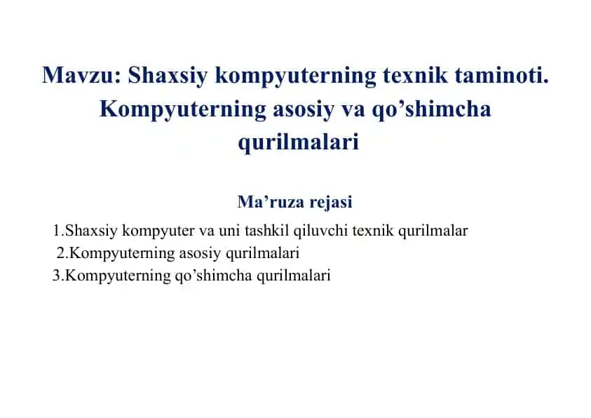 Shaxsiy kompyuter