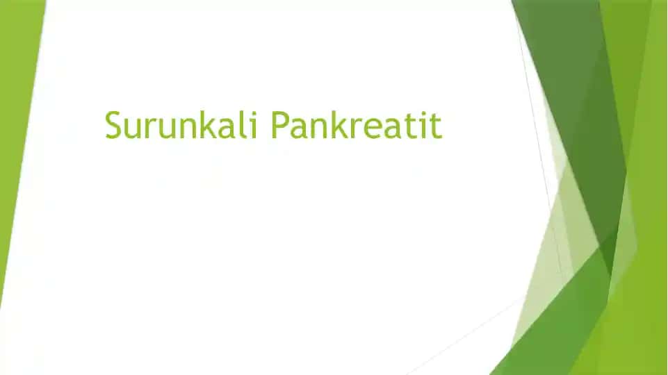 Surunkali Pankreatit