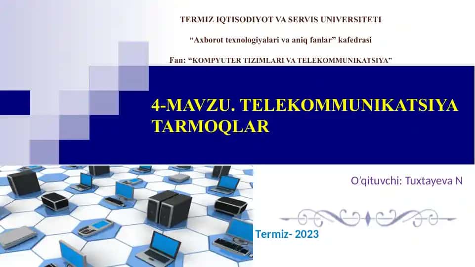 Telekommunikatsiya tarmoqlari