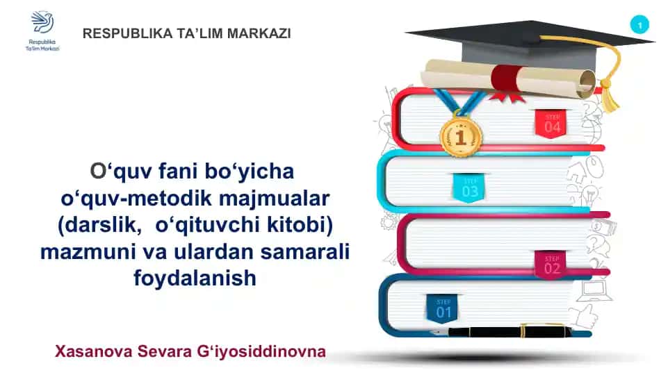 O‘quv fani bo‘yicha o‘quv-metodik majmualar (darslik, o‘qituvchi kitobi)