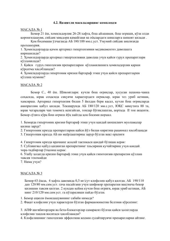Gipertenziv krizni bardosh etish