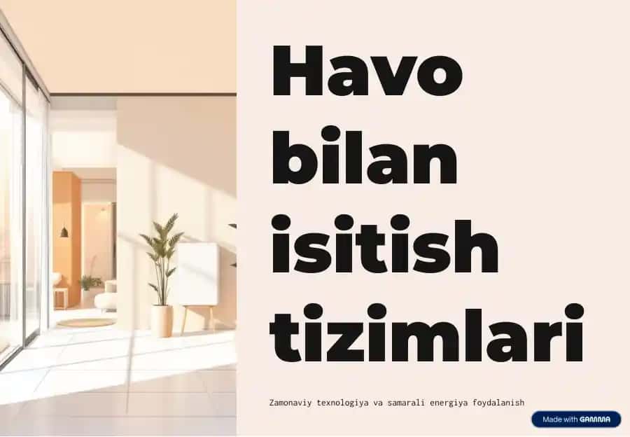 Havo bilan isitish tizimlari