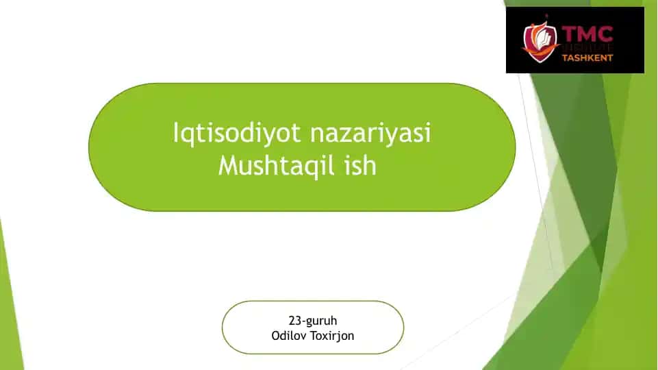 Iqtisodiyot nazariyasi