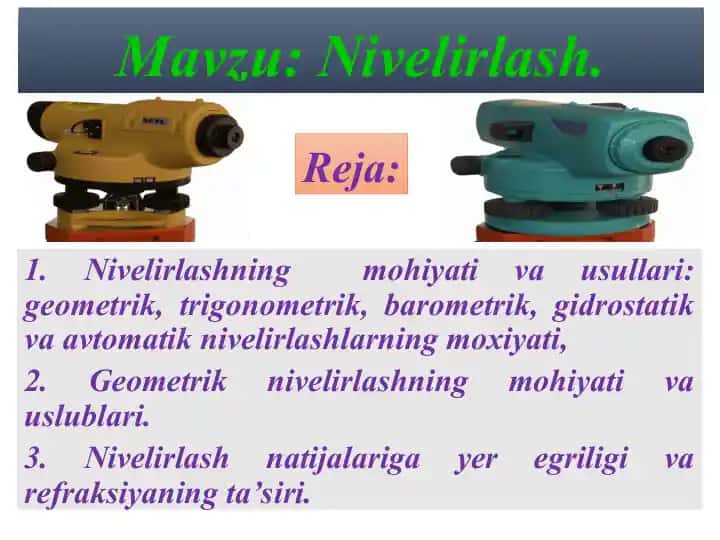 Nivelirlash