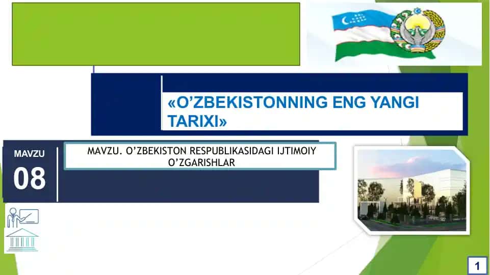 O'zbekistonda Ijtimoiy O'zgarishlar