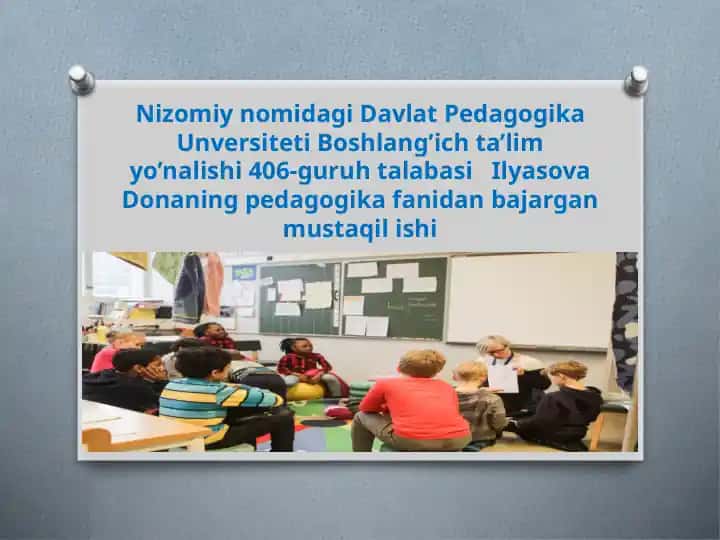 Finlandiyada boshlang’ich ta’lim