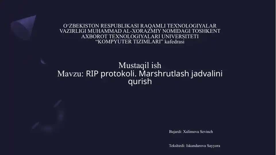 RIP protokoli