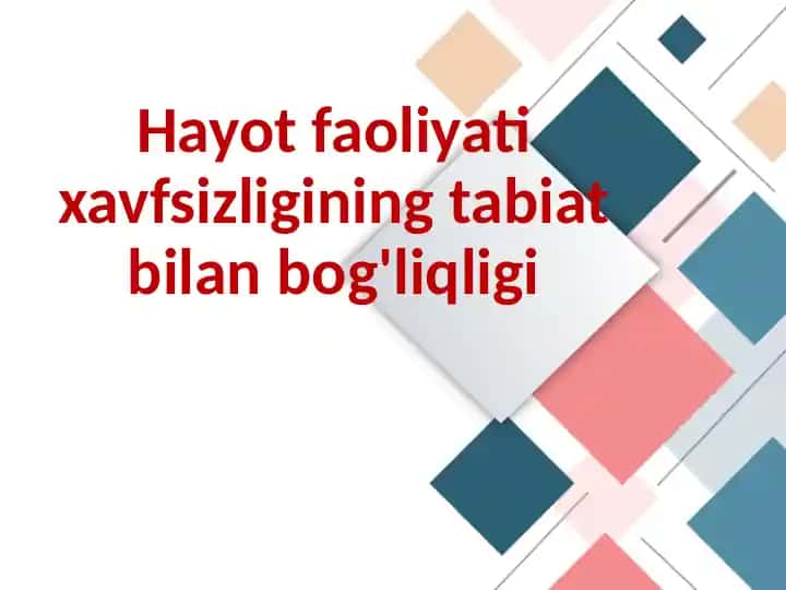 Xavfsizlikni ta’minlash vositalari