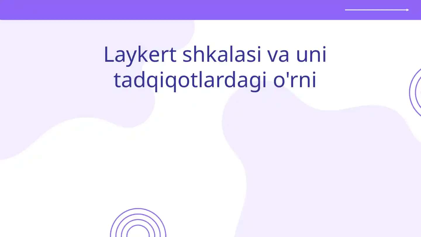 Laykert shkalasi va uni tadqiqotlardagi o'rni