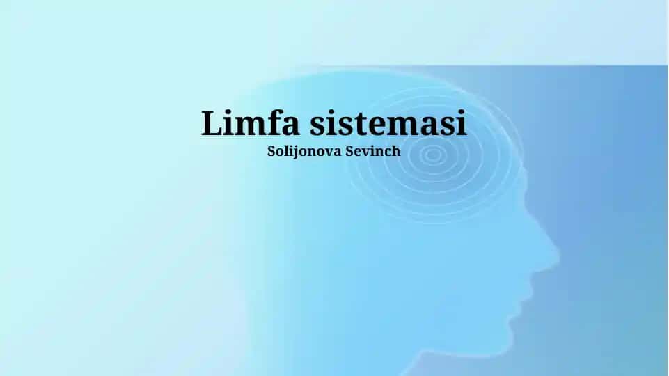 Limfa Sistemasi