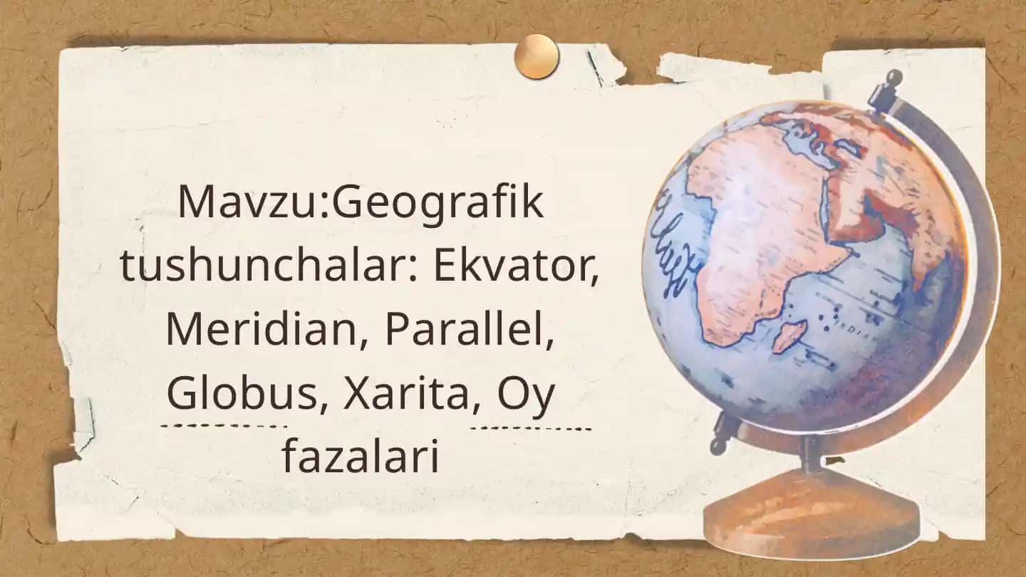 Geografik tushunchalar