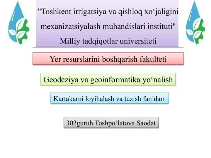 Umumgeografik Kartalar va Ularning Xususiyatlari