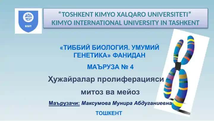 Ҳужайралар пролиферацияси–митозвамейоз