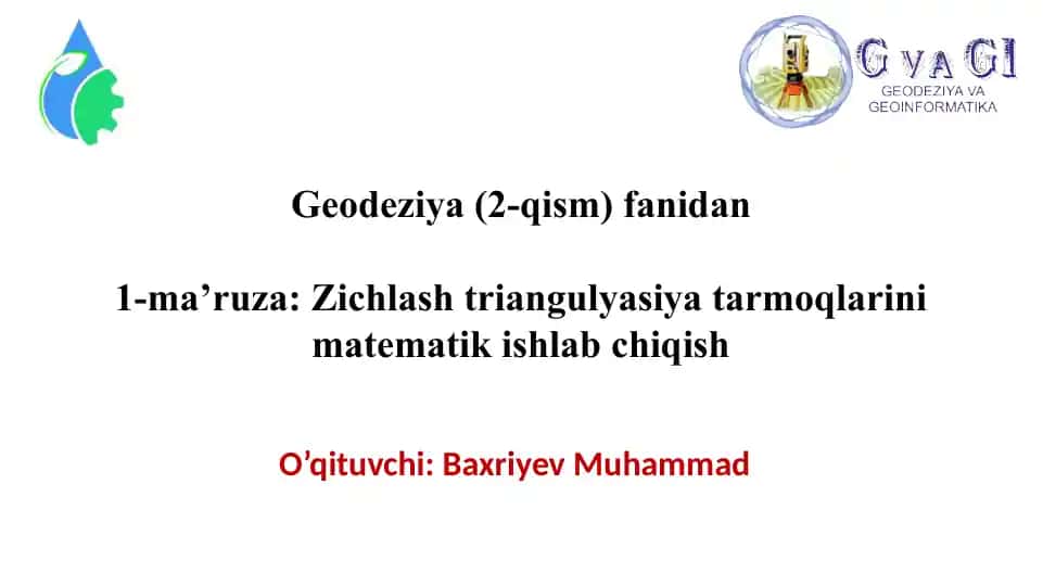 Geodeziya