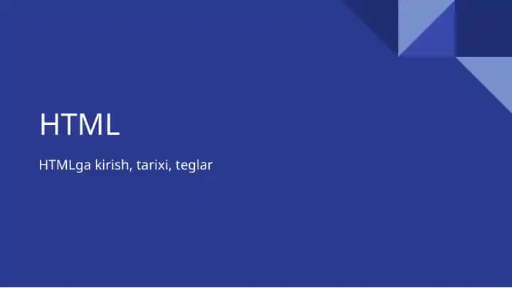 HTML