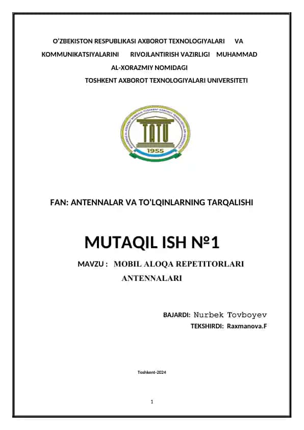 Mobil aloqa repetitorlari antennalari