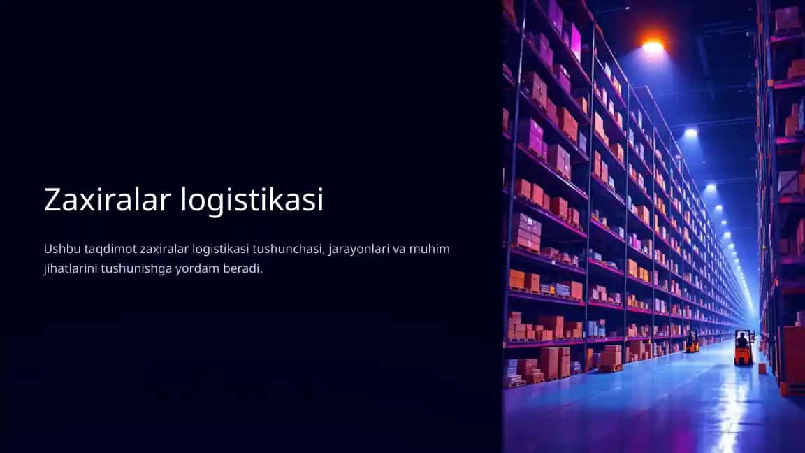 Zaxiralar logistikasi