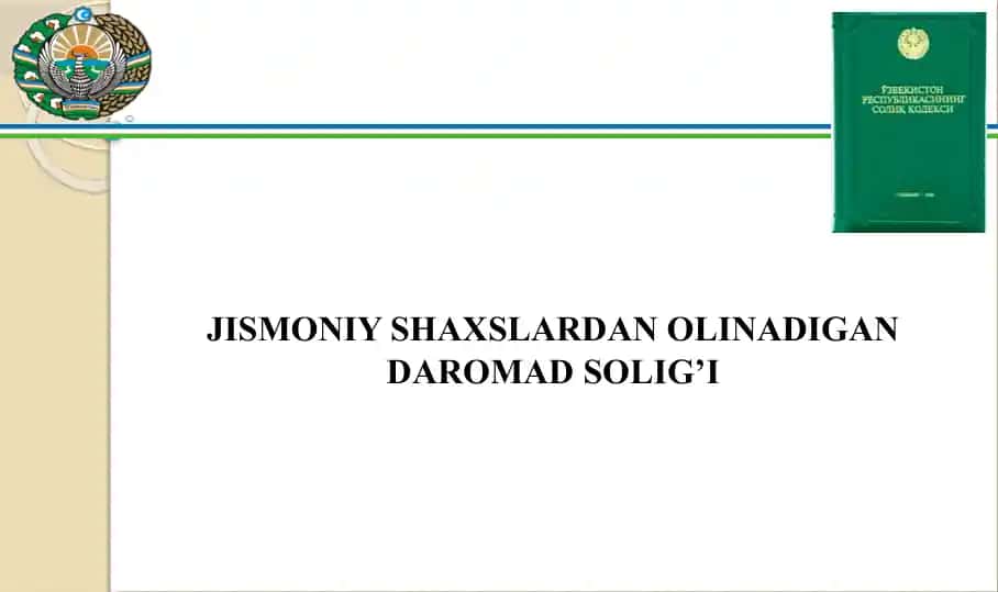 Jismoniy shaxslardan olinadigan daromad soligi