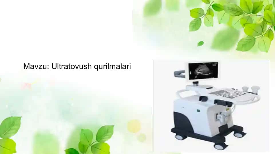 Ultratovush qurilmalari