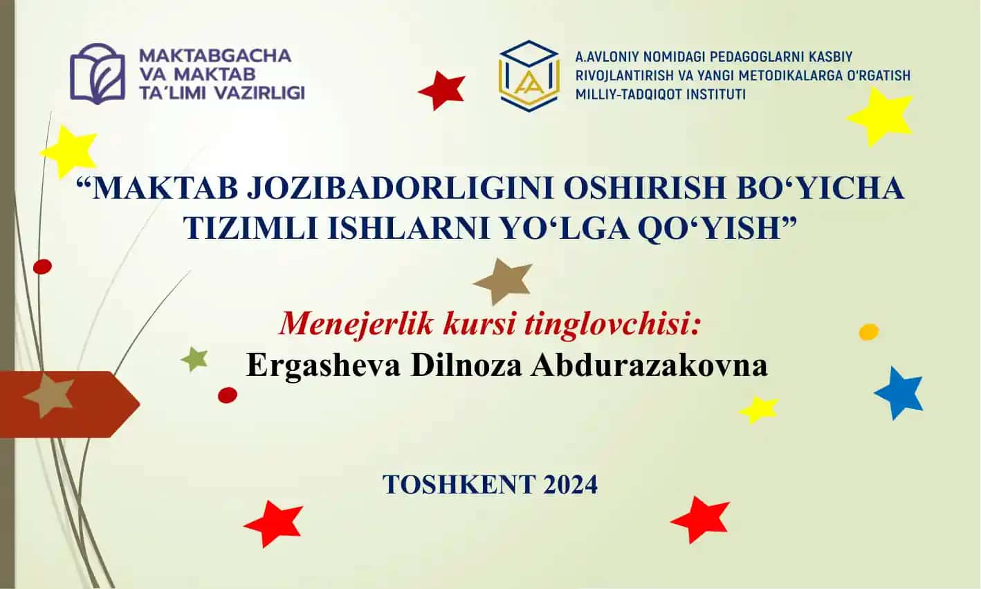 A.AVLONIY NOMIDAGI PEDAGOGLARNI KASBIY