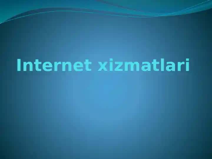 Internetxizmatlari