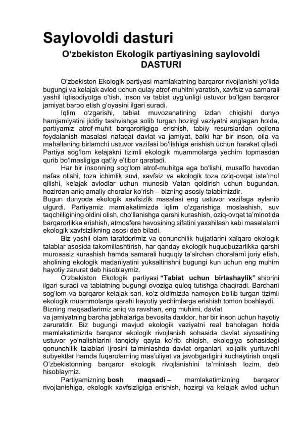 Saylovoldi dasturi