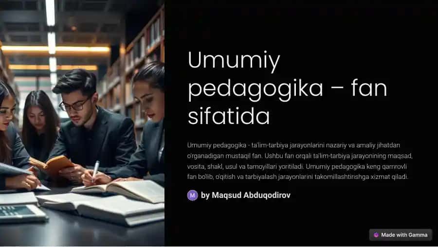 Umumiy pedagogika