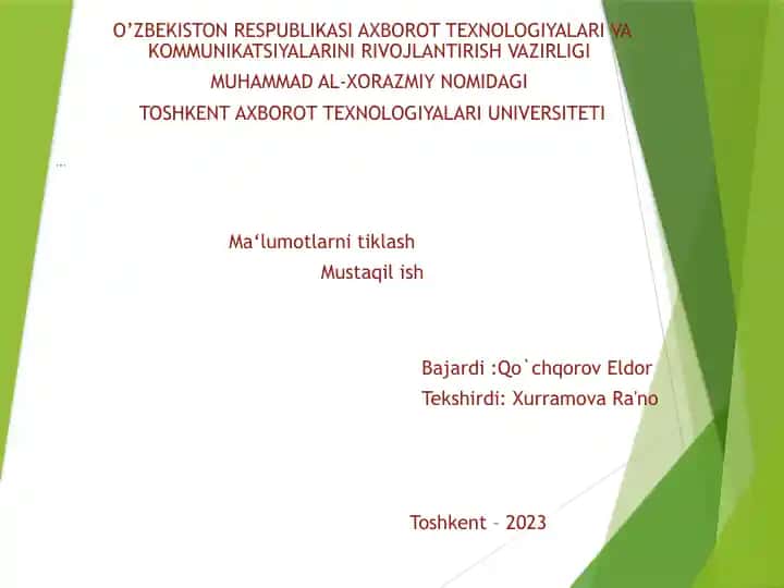Nosozsaqlashtizimlaridagima'lumotlarniqaytatiklash