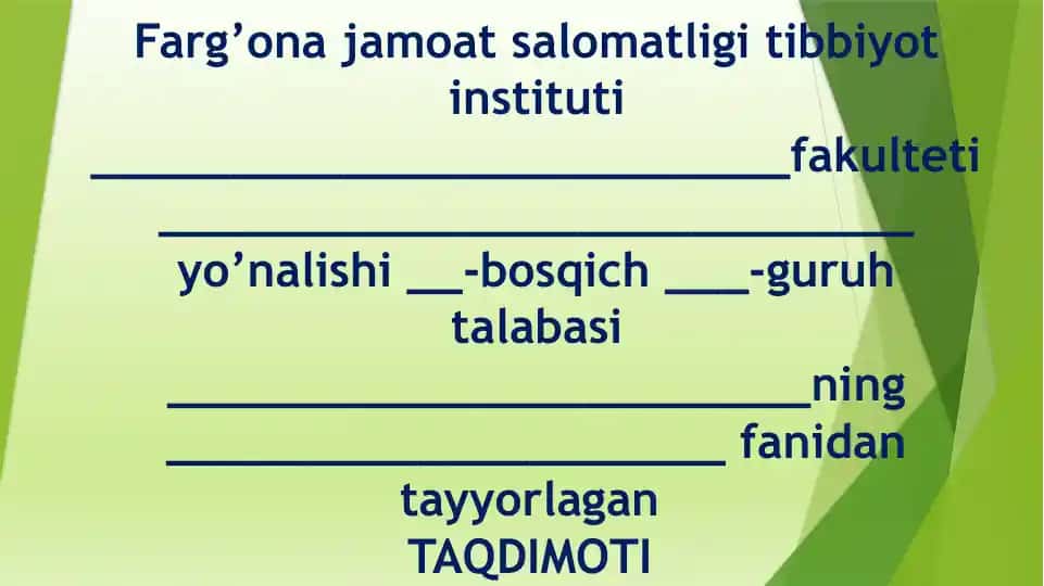Bolalar va o’smirlarda Antropometrik tekshirish usullari