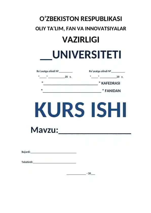 Kurs ishi: Maqol va hikmatli so‘zlarning so‘zlashuv, publisistik va badiiy nutqda qo‘llanilishi