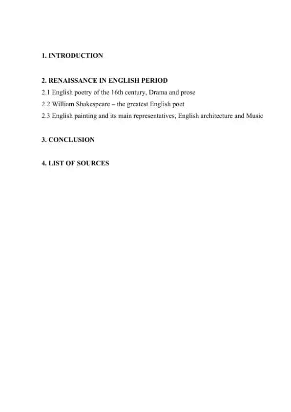 Elizabethan Renaissance in English Literature