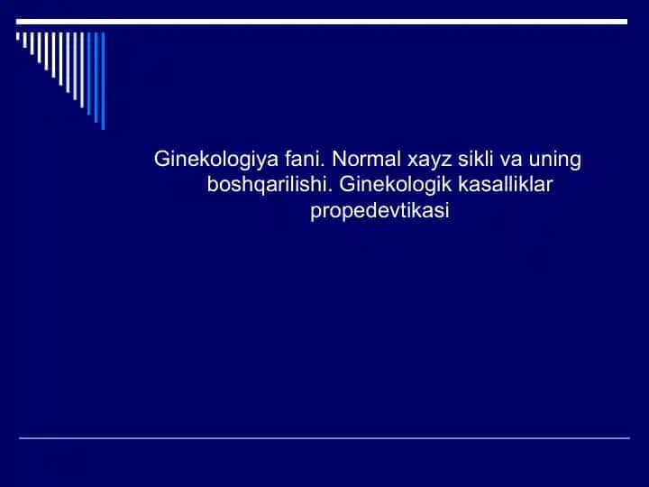 Ginekologiya