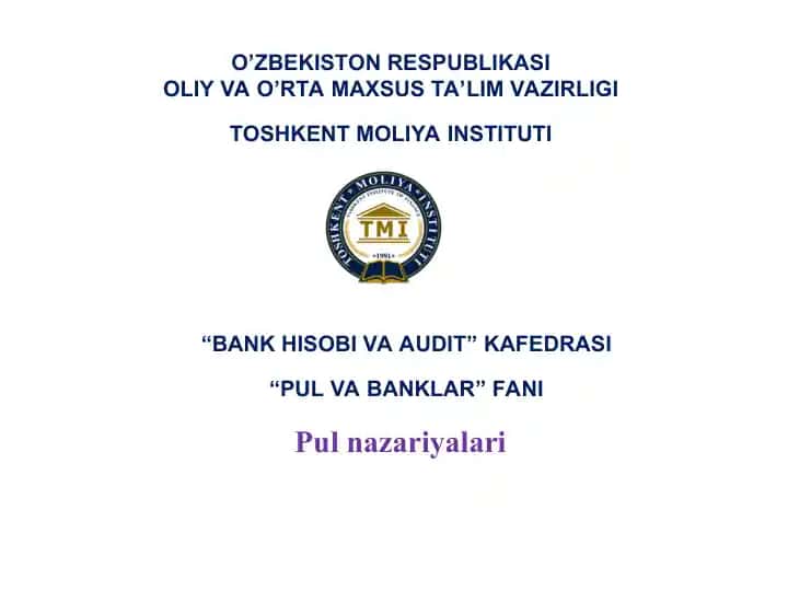 Pul nazariyalari