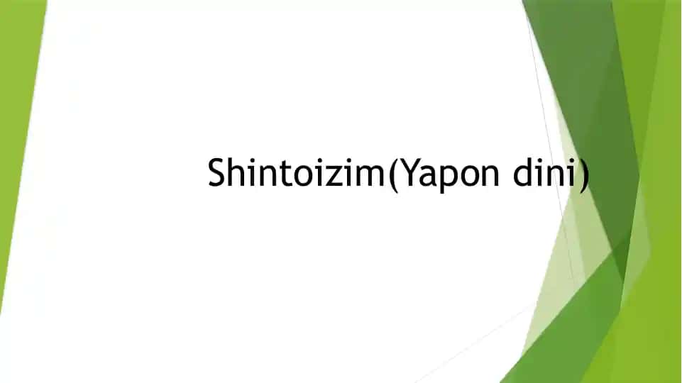 Shintoizm(Yapon dini)