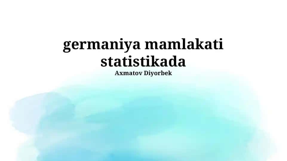 Germaniya Davlat Statistikasi