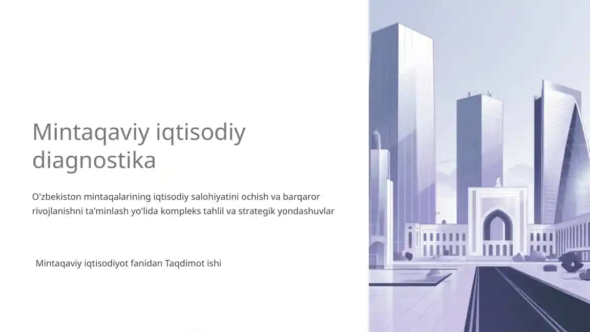 Mintaqaviy iqtisodiy diagnostika