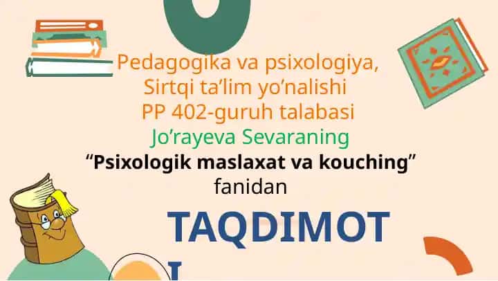 Psixologik maslaxat va kouching