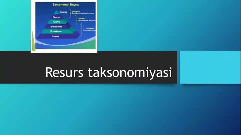 Resurs taksonomiyasi