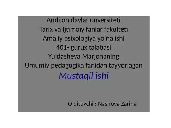 Interaktiv Metodlar