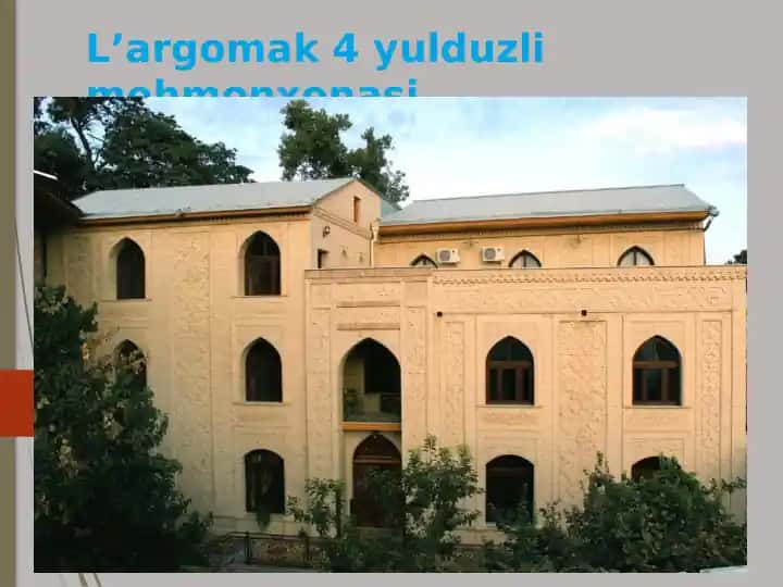 Lʼargomak4yulduzlimehmonxonasi