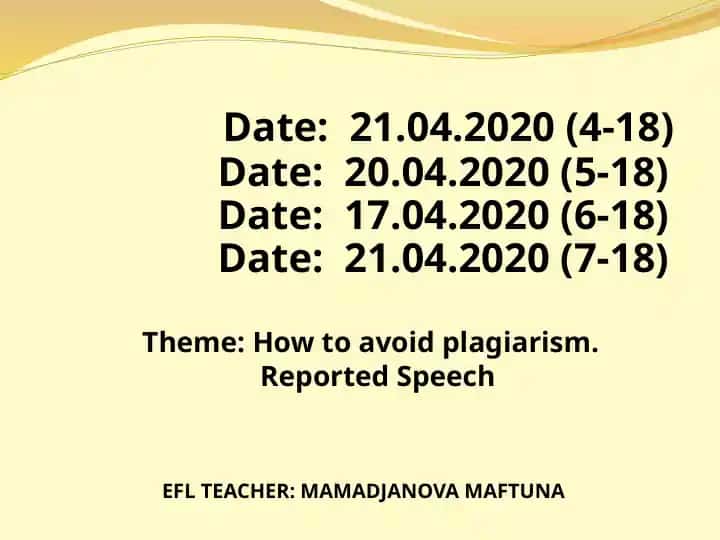 How to avoid plagiarism