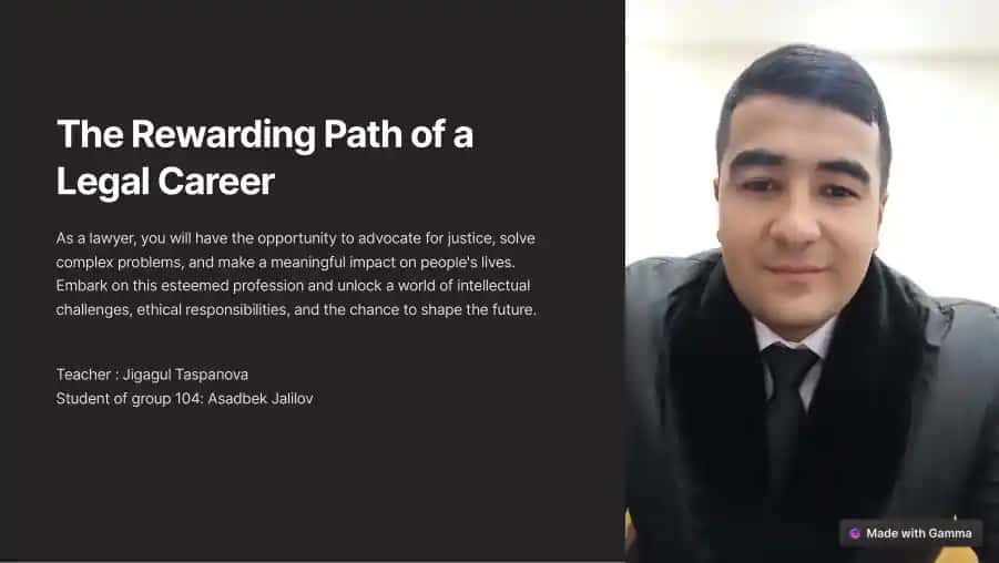 The Rewarding Path of a Legal Career