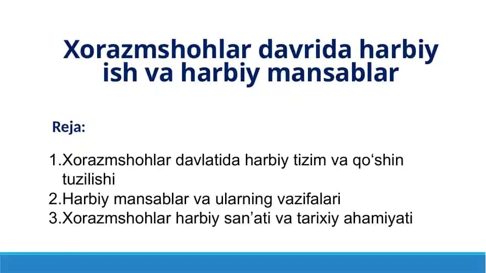 Xorazmshohlar davrida harbiy ish va mansablar