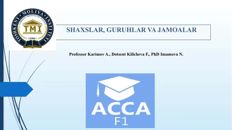 Shaxs va guruh psixologiyasi