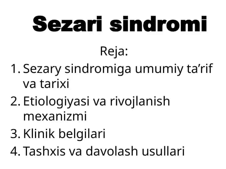 Sezary sindromi