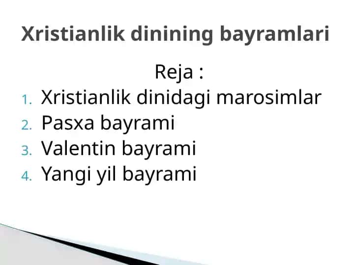 Xristianlik dinidagi marosimlar